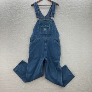 Liberty Overalls Mens 38x30 Blue Denim Bibs Workwear Farm Outdoor Ranch Chore